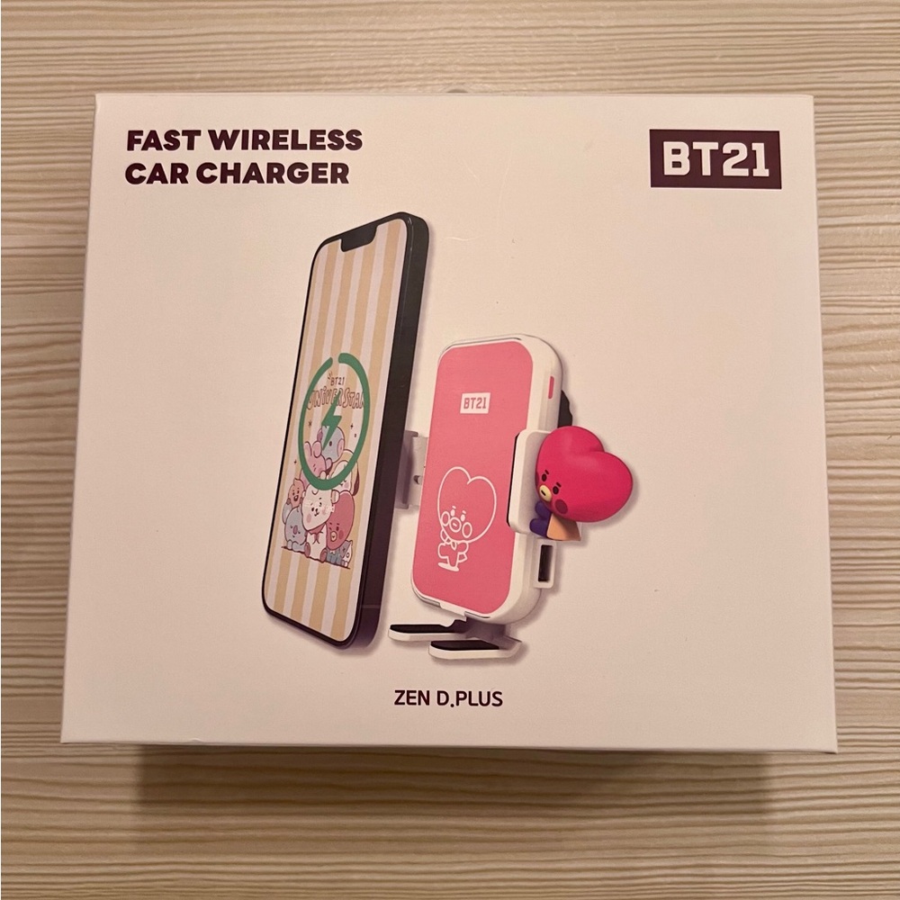 [SOLD] BT21 Fast Wireless Car Charger - Tata